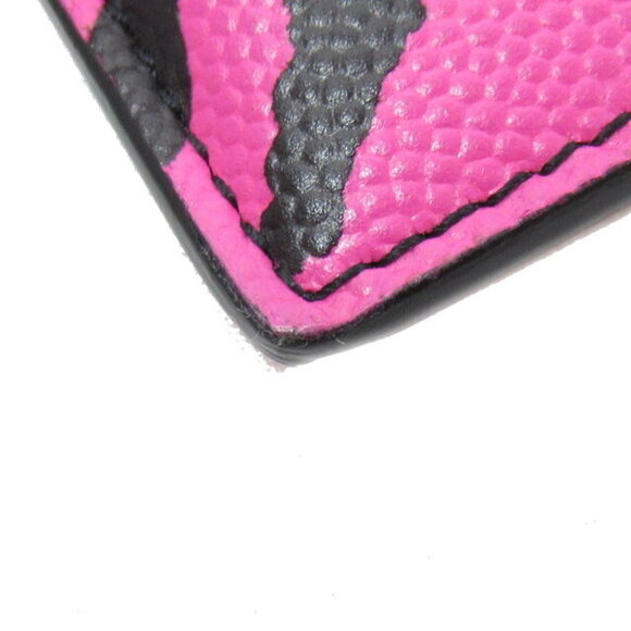 Saint Laurent Yves leather Wallet pink black or - Picture 6 of 10